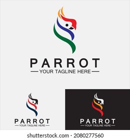 Parrot Logo Design Vector Template