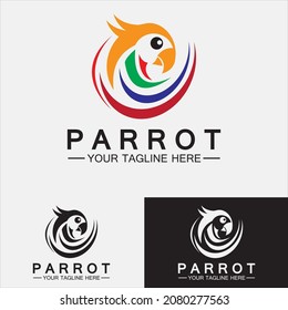 Parrot Logo Design Vector Template