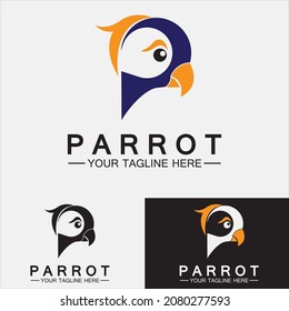 Parrot Logo Design Vector Template