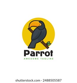Parrot Logo Design Vector Template