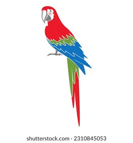 Parrot logo icon design illustration