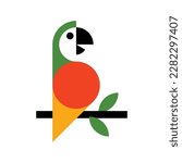 Parrot Logo. Icon design. Template elements