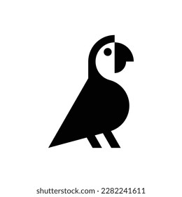 Parrot Logo. Icon design. Template elements