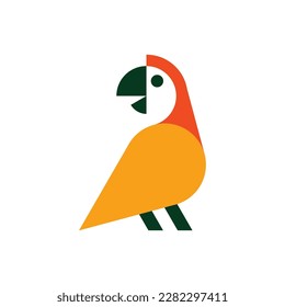 Parrot Logo. Icon design. Template elements