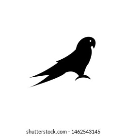 parrot logo icon design vector illlustration
