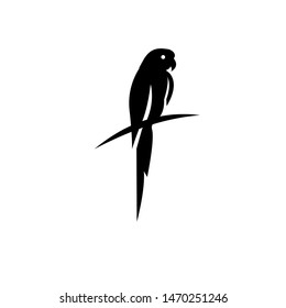 parrot logo icon design vector illustration