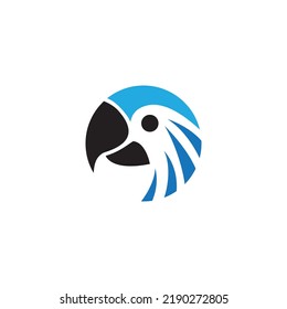 parrot logo icon vector template.