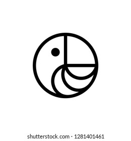 parrot logo template