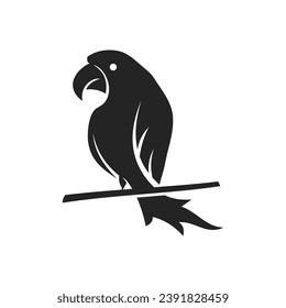 Parrot Logo template Isolated. Brand Identity. Icon Abstract Vector graphic