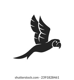 Parrot Logo template Isolated. Brand Identity. Icon Abstract Vector graphic