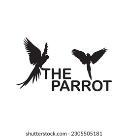 the parrot logo vector, above which text can form a nice logo
