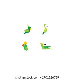 Parrot logo vector icon design