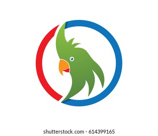 Parrot logo vector illustration