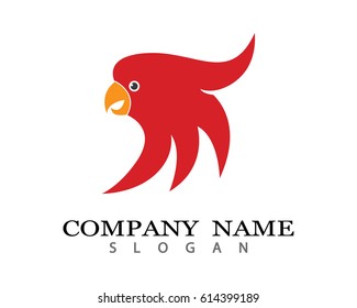 Parrot logo vector illustration