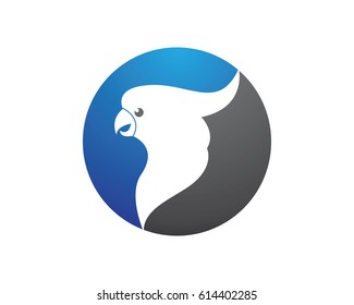 Parrot logo vector illustration