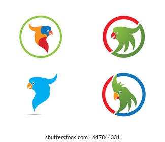 Parrot logo vector illustration
