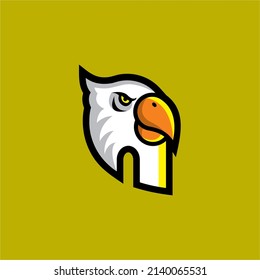 Parrot mascot logo, suitable for brand logos, communities.