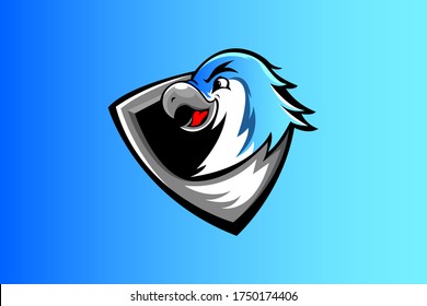PARROT MASCOT LOGO VECTOR EPS