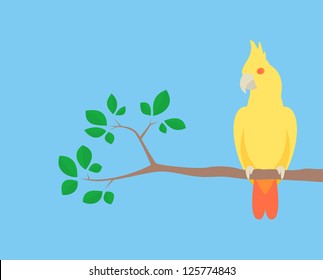 Parrot on branch