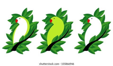 Parrot on a branch