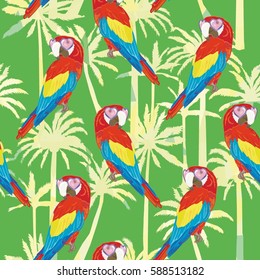 parrot pattern - vector illustration