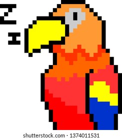 parrot pixels art