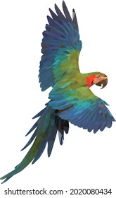 Parrot polygonal style vector illustration