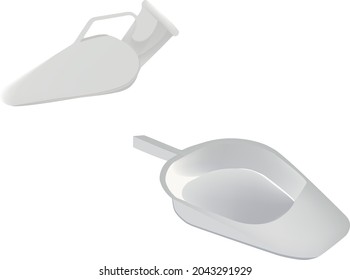 parrot and sanitary pan for hospital intimate use