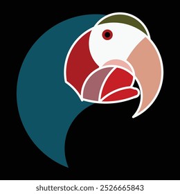 Parrot sign Abstract bird logo
