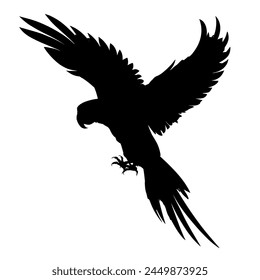 Parrot silhouette - isolated - vector illustration	