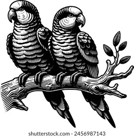 parrot silhouette royalty-free vector design