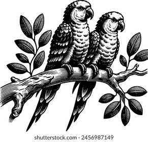 parrot silhouette royalty-free vector design