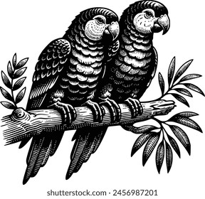 parrot silhouette royalty-free vector design