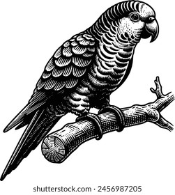 parrot silhouette royalty-free vector design