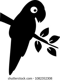 Parrot Silhouette Vector