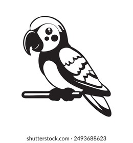 Parrot silhouette vector art silhouette illustration