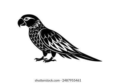  parrot silhouette vector illustration art