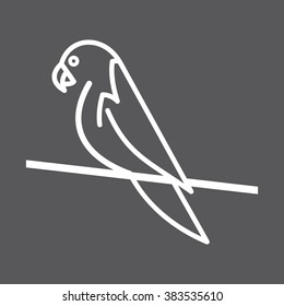 parrot simple vector icon
