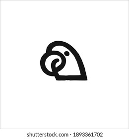 Parrot Symbol Logo. Vector Illustration.