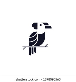 Parrot Symbol Logo. Vector Illustration.