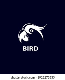 parrot symbol vector logo design