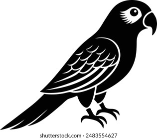 parrot this is a editable eps file silhouette vector illustration 