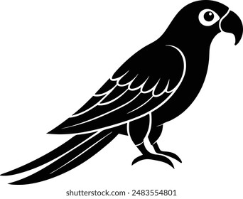 parrot this is a editable eps file silhouette vector illustration 