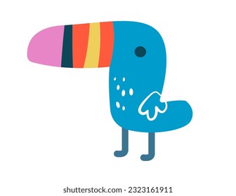 Parrot Toucan Bird Vector Illustration