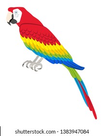 Parrot Tropical Bird Clip Art Stock Vector (Royalty Free) 1383947084 ...