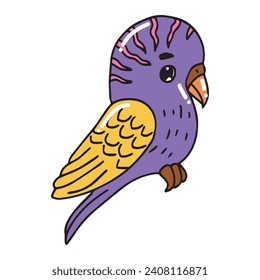 parrot various type bird animal. tropical bird element