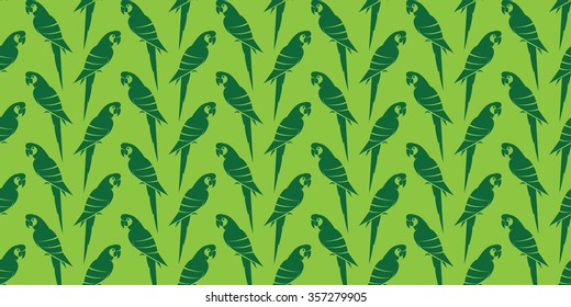 Parrot vector art background design for fabric and decor. Seamless pattern