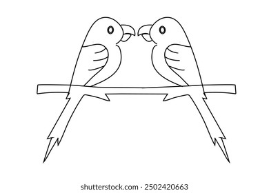 Parrot vector art design template