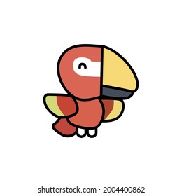 Parrot vector bird png, suitable for book cover.etc