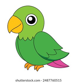 Parrot vector designs: cartoon, clipart, and line art for all your digital projects